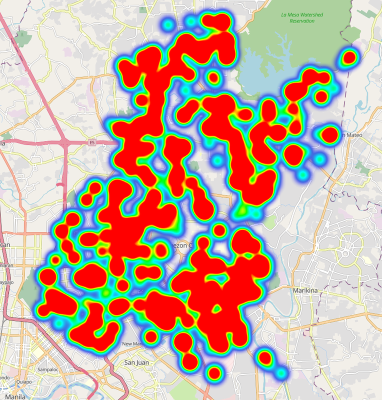 school heatmap